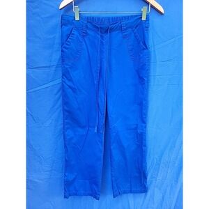 icu by barco blue pull‎ on scrub bottoms xs